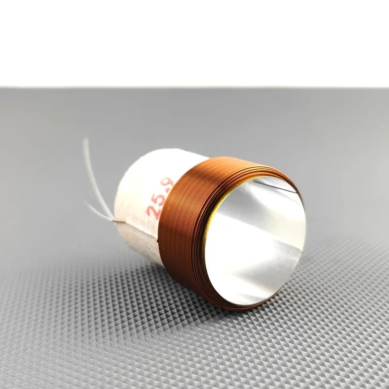 2pcs 25.9mm 8 Ohm Round Brass Wire Woofer Voice Coil Aluminum for BOSS 301 Speaker Repair view 3