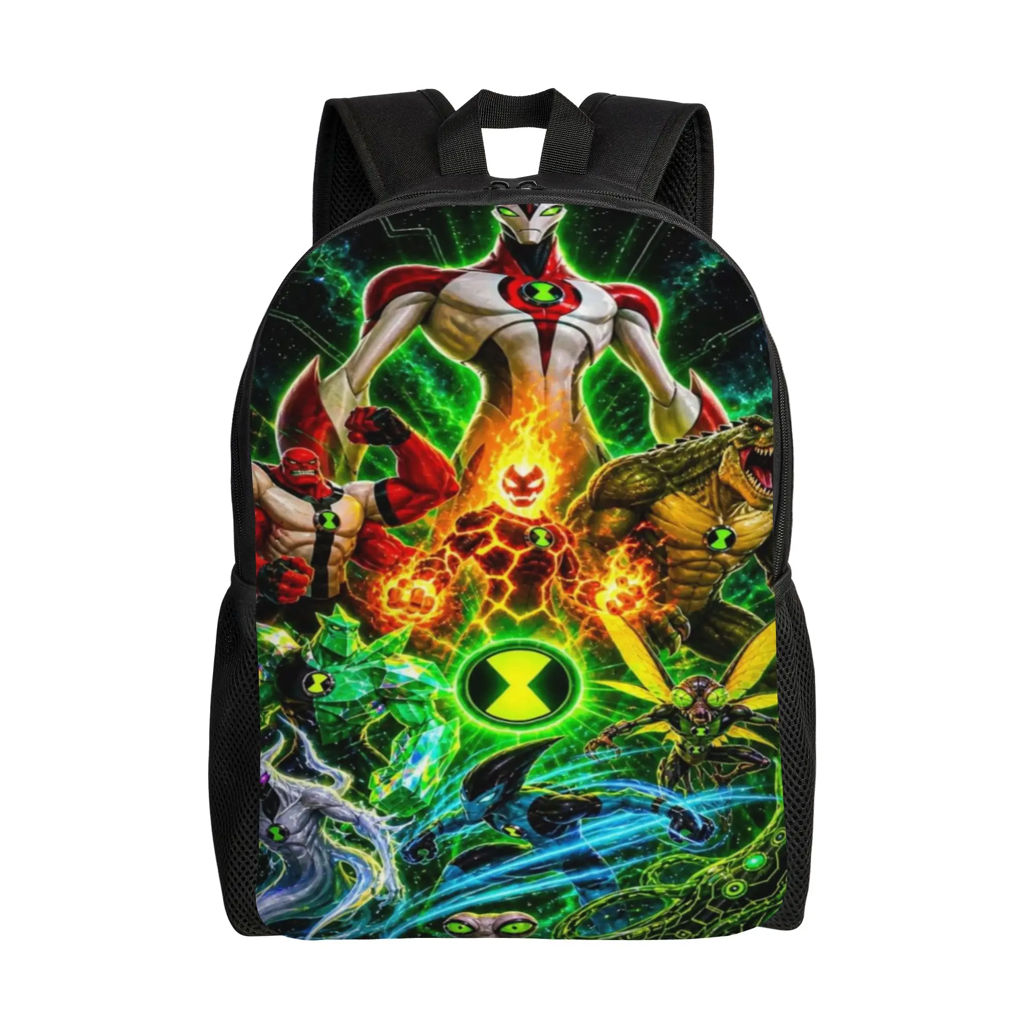 Knapsack Back to school season Alien Heroes Team Cosmic Power  Solid Backpack