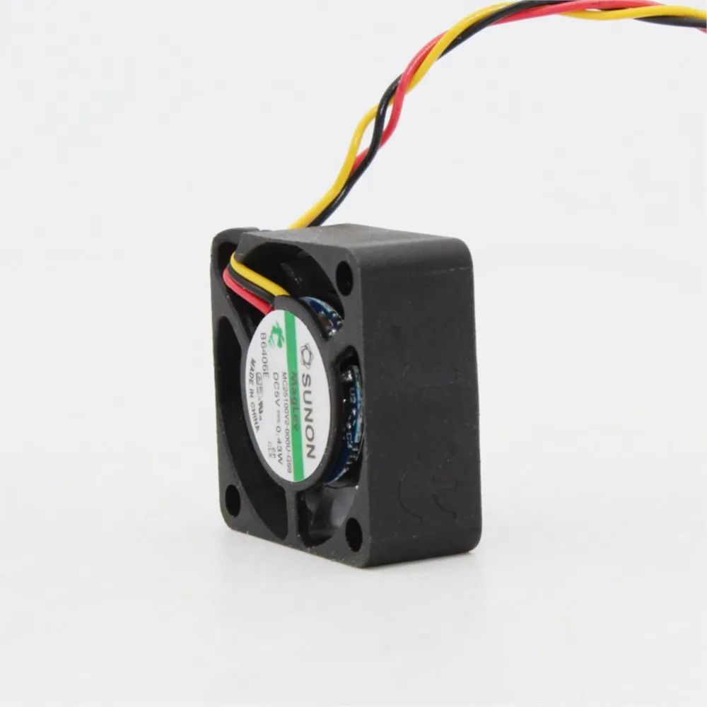 2pcs for Sunon MC25100V2-000U-G99 5V 25mm 2510 Mini Cooling Fan 9800RPM, 3.0CFM, 16DBA, for Electronics & Servers