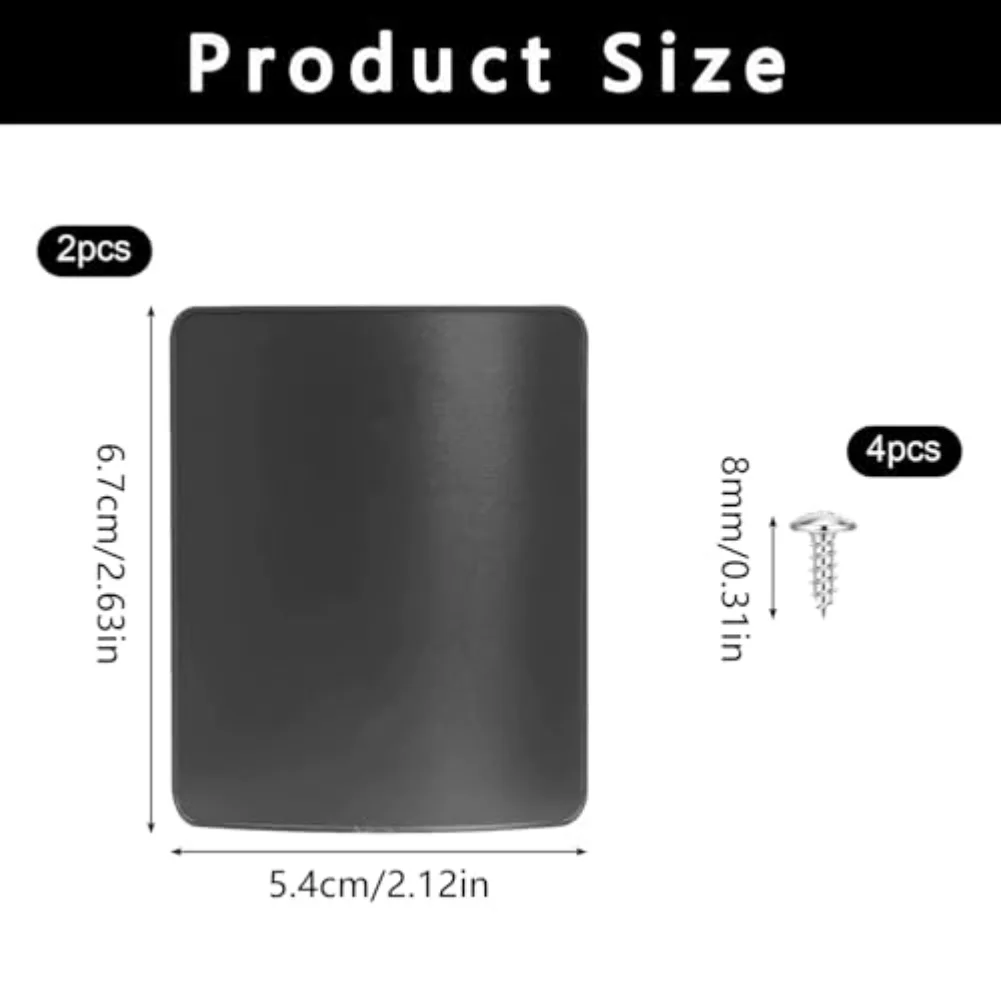 2-Pack License Plate Holders With Screws For Xiaomi For M365 Pro2 Plastic Mount Bracket For Electric Scooter Rear Sign Black