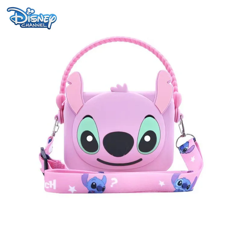 

New Cute Stitch Creative Silicone Coin Purse Kawaii Childrens Crossbody Bag Shoulder Bag Cartoon Princess Bags Girl Holiday Gift