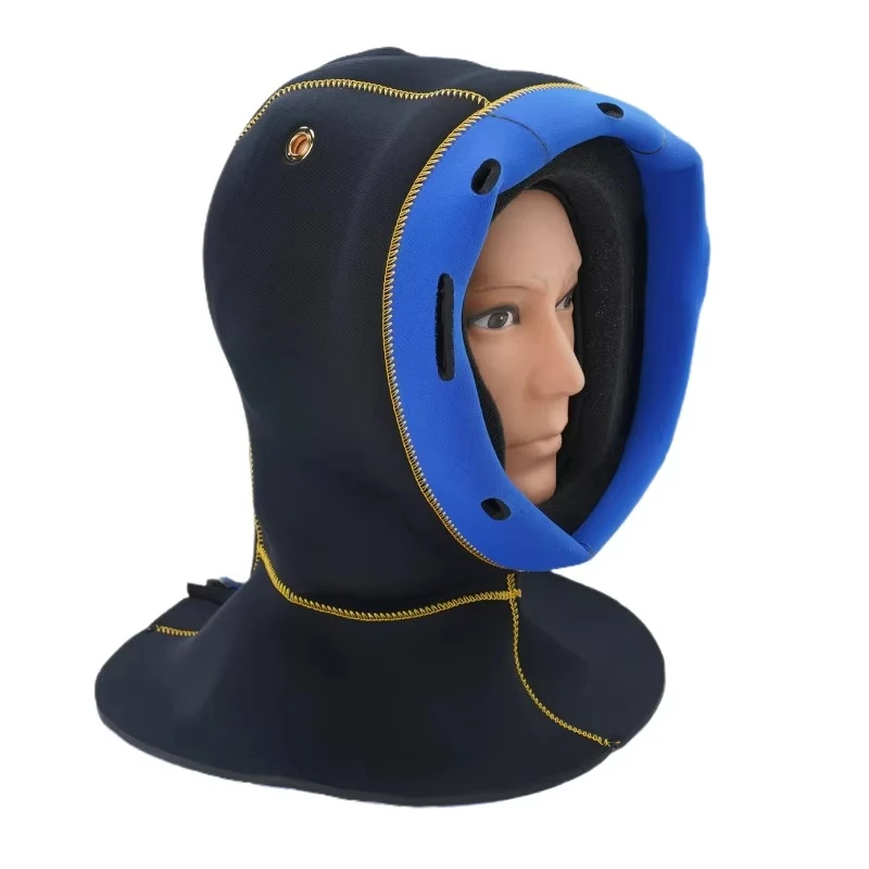 MZ300B KMB18 KMB28 Diving Helmet with Neoprene Cape - Commercial Surface-Supplied Hard Hat for Underwater Work