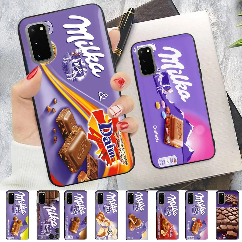 Chocolate Milka Box Phone Case For Samsung S 9 10 20 21 22 23 30 23plus lite Ultra FE S10lite Fundas