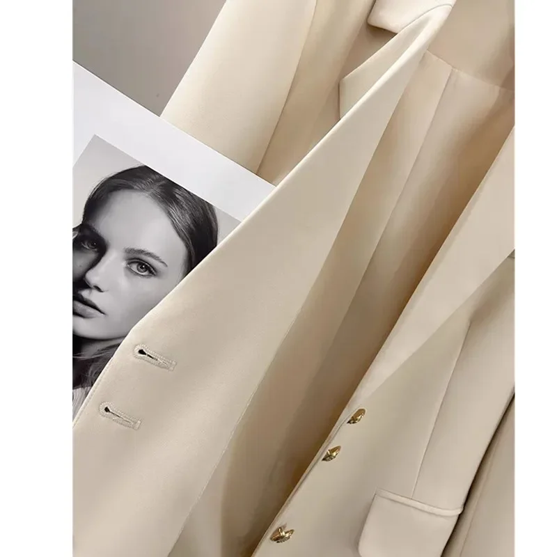 Ladies' Casual Suit Jacket 2026 Spring Autumn New Korean Fashion Temperament Design sense Long sleeved Coat Female Blazer Tops