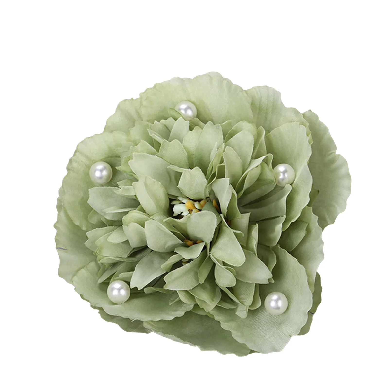 Chinese Women's Hair Styling Pins Hair Clip with Cloth Flower Decor for Bride Bridesmaid Wedding Banquet