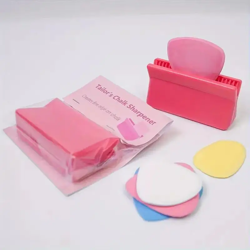 Tailors Chalk Sharpener Powder Clip Fabric Chalk Marker Easy Carrying Sturdy DIY Home Sewing Accessory