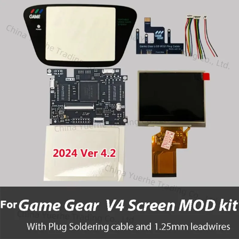 

New V4.2 LCD Screen Highlight Full Display For SEGA Game Gear GG Console VGA Out Mod Highlight Adjustable Brightness LCD Kits