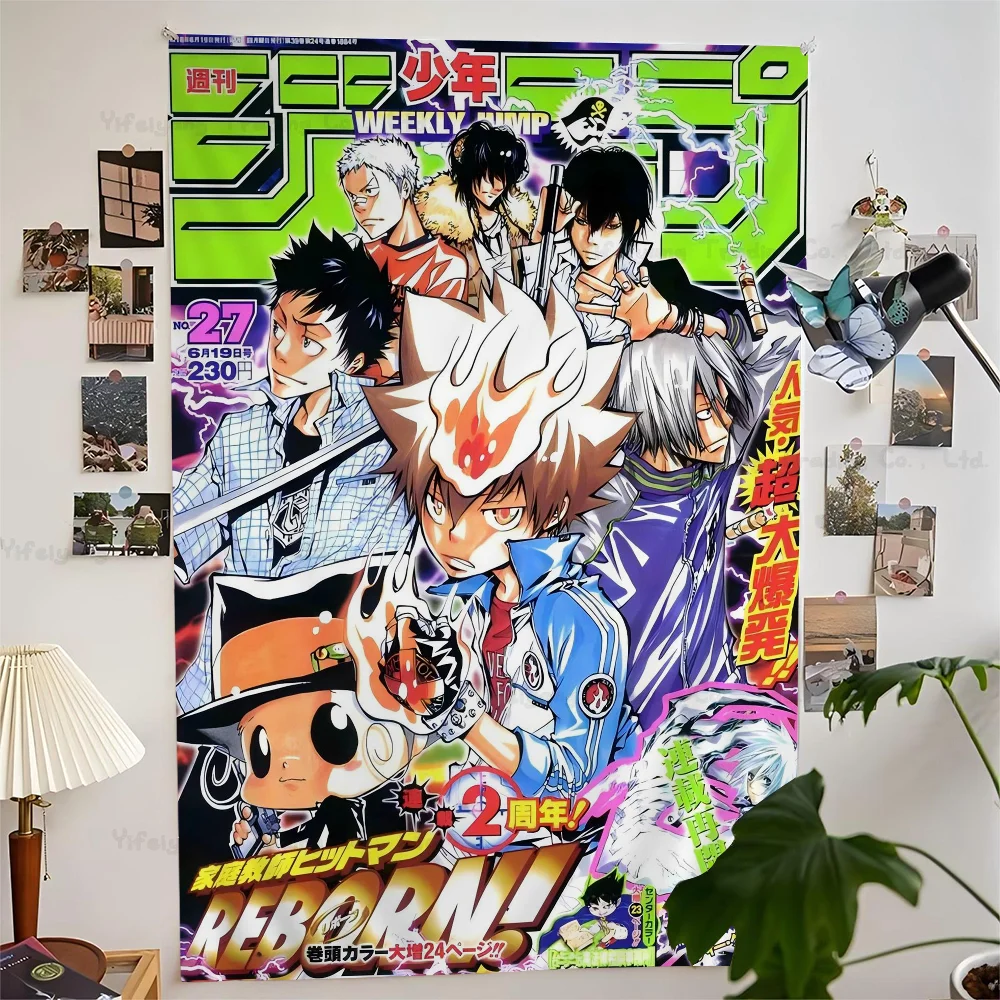 HITMAN REBORN! Hippie Wall Hanging Tapestries For Living Room Home Dorm Decor Kawaii Room Decor