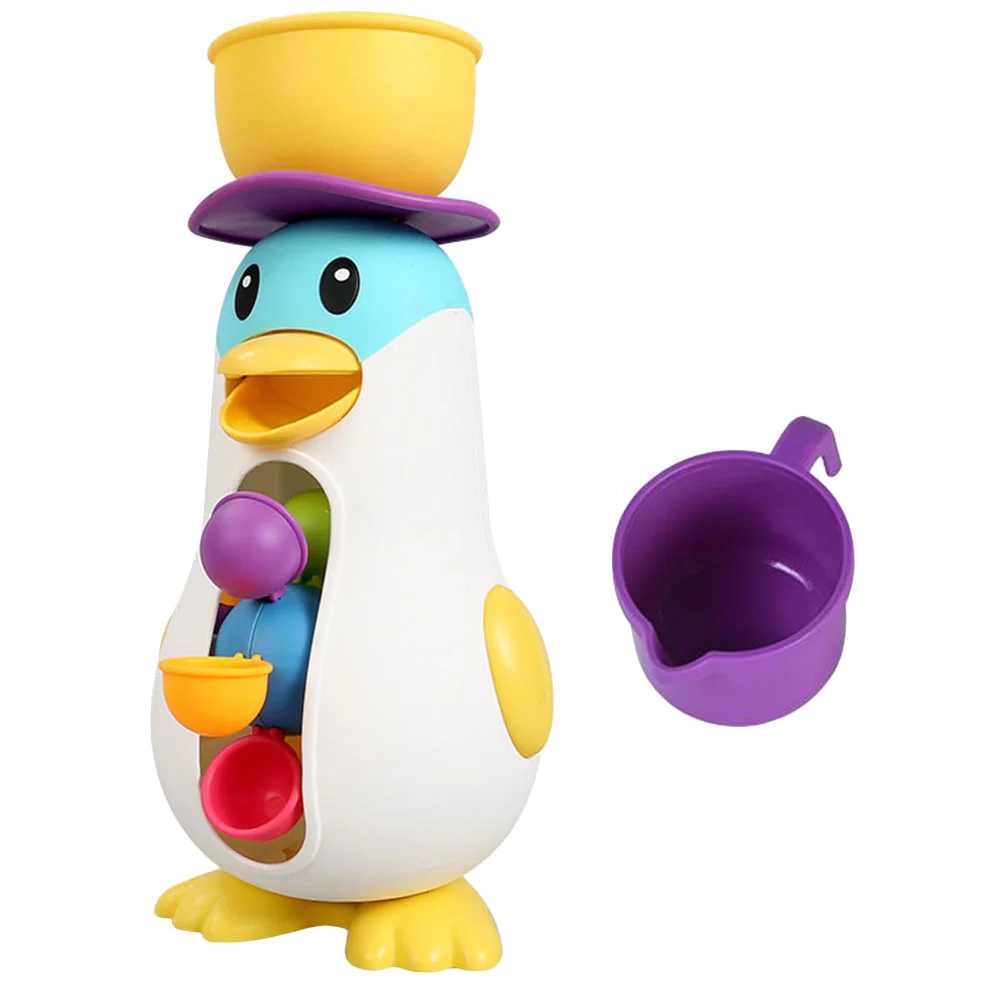 Pinguim moinho de vento brinquedo bebê brinquedos banheira dos desenhos animados brinquedos de banho infantil para criança