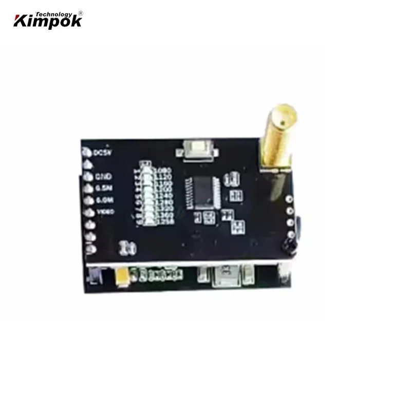 1.2GHz Analog Video Transmission VRX Receiver, 1080-1360MHz Frequency, 8-Channel High-Definition Video Transmission Module