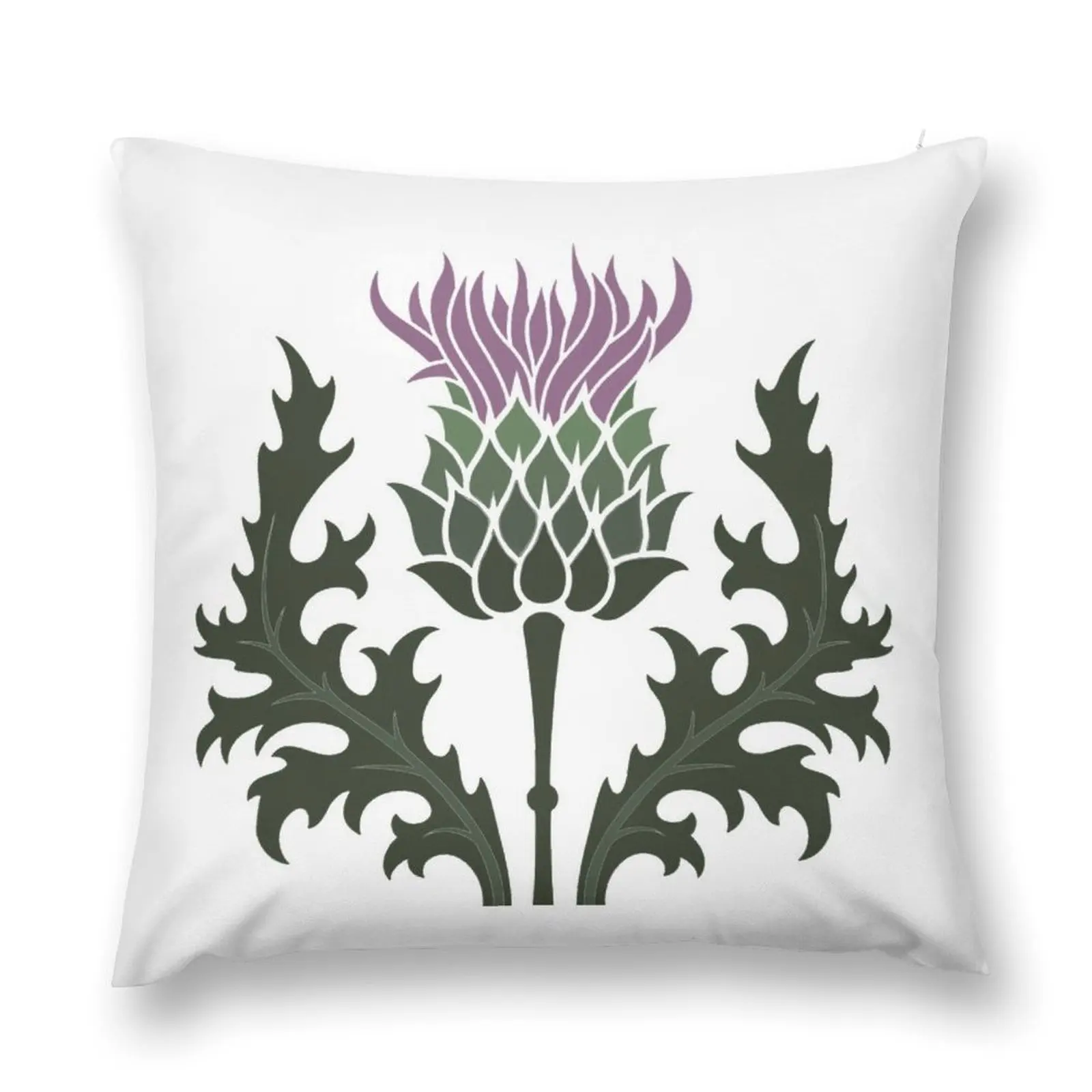 Scottish Thistle Flower of Scotland Throw Pillow Couch Pillows Custom Cushion pillow