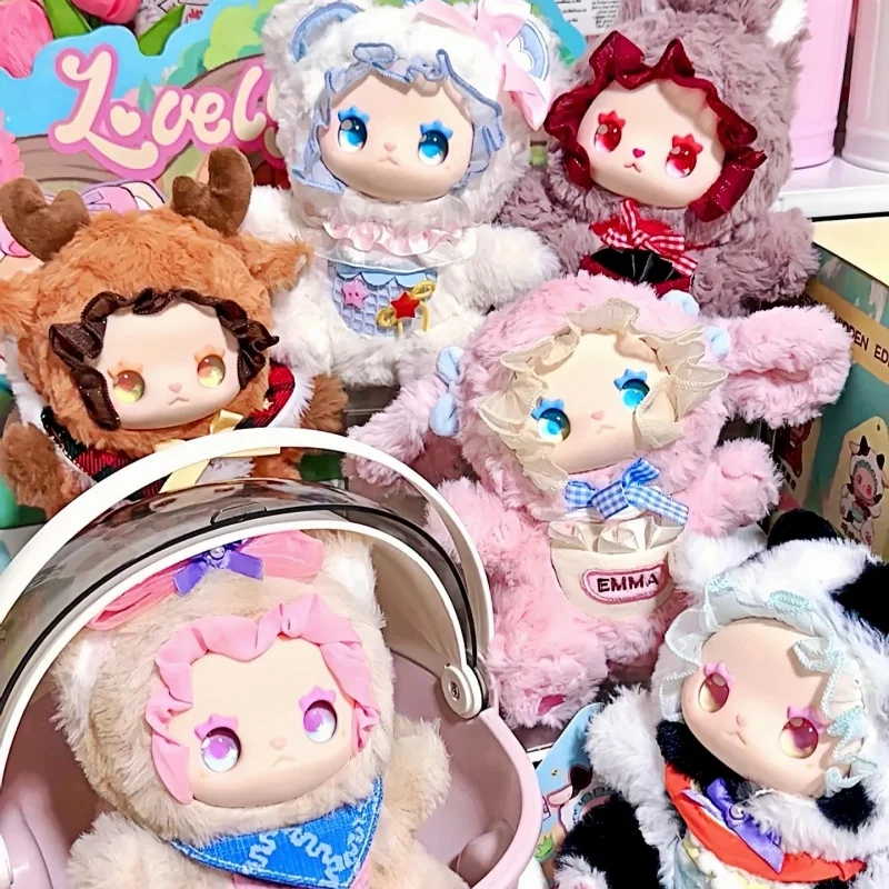 

Lovely Emma Pocket Zoo Vinyl Plush Blind Box Doll Collectible Model Backpack Pendant Desktop Decor Birthday Gifts Toy Ornament