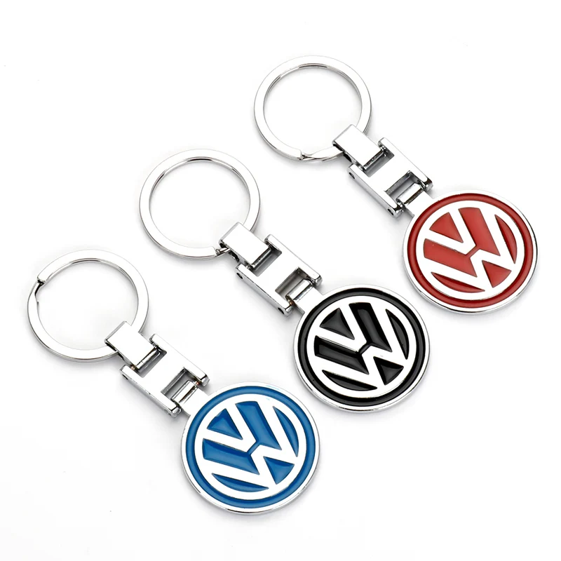 Rline Car Keychain Key Chain Auto Emblem Key Ring Accessories For Volkswagen R Polo GTI Golf Passat Magotan Tiguan Jetta CC Bora