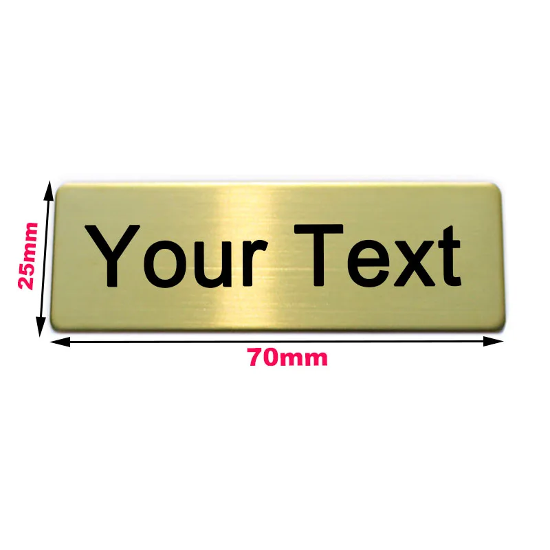 70x25mm 70x20mm Custom Gegraveerde Rvs Badge Fotolijst Naam Tag Fotolijst Art Tag Id Deur Mailbox Naam Tag Naam Badges