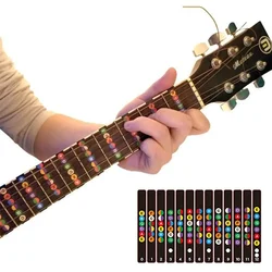 Pegatinas de guitarra para diapasón de guitarra, etiquetas de notas, piezas de guitarra, pegatinas de notas de diapasón, guitarra acústica aleatoria, 1PC