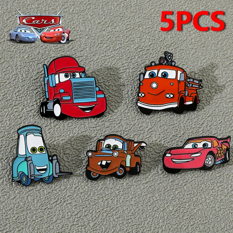 

Disney Cars Lightning McQueen Cartoon Enamel Pins Cute Metal Brooches Denim Jacket Pin Ladies Brooch Boys Gift for Friends 2024