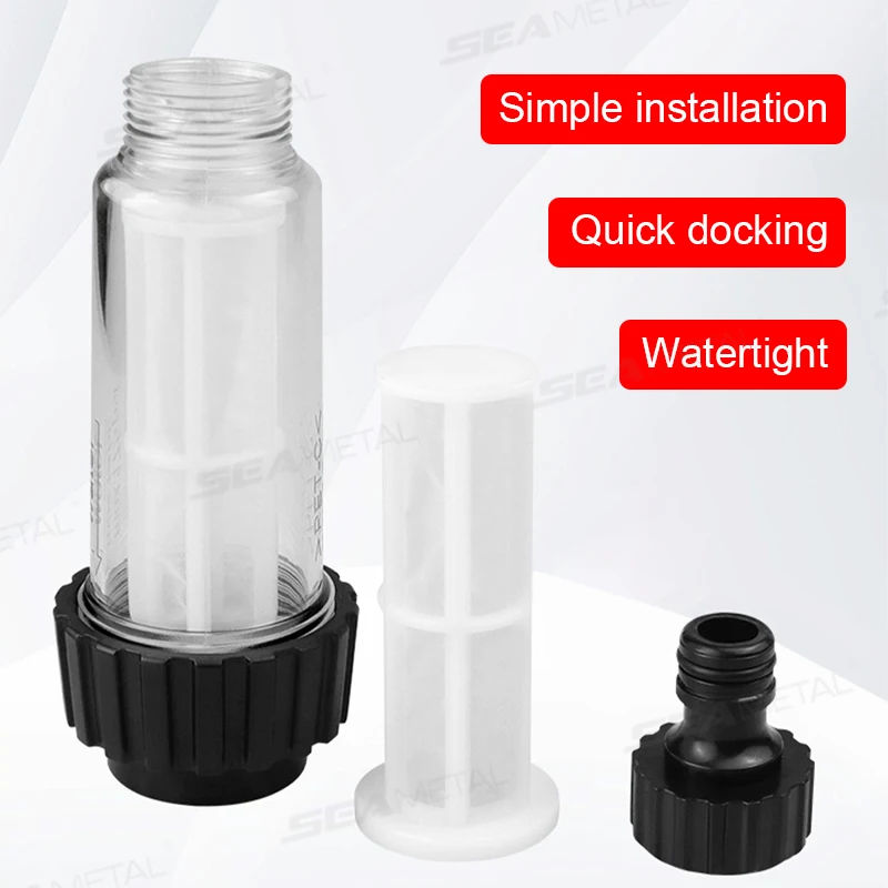 فلتر تصفية المياه المعدني G 3/4 بوصة جهاز تنظيف يعمل بالضغط العالي يمنع تركيب توصيل الأوساخ لـ Karcher K2 K3 K4 K5 K6 K7