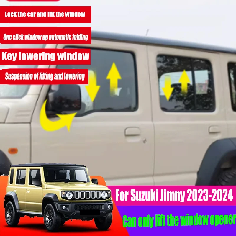 

For Suzuki Jimny 2023 2024 Five door version modified with automatic window lifter and intelligent rearview mirror folding