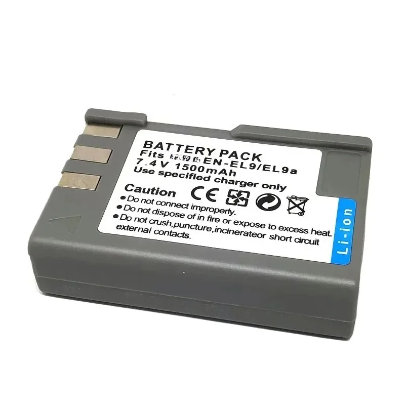EN-EL9a 7.4V 1500mAh ENEL9a EN-EL9 ENEL9 EN EL9 EL9a Camera Battery +Charger For D40 D40X D60 D3000 D5000 Digital Camera
