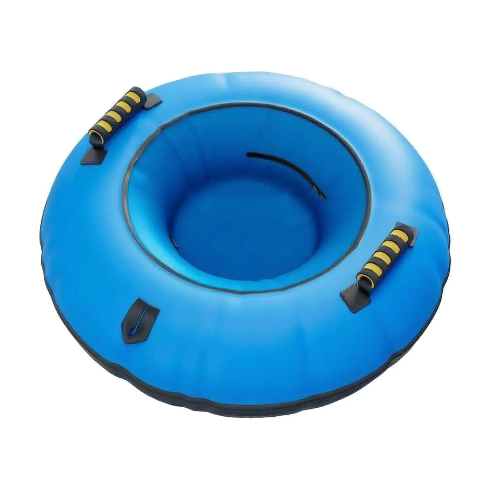 PVC Inflatable Snow Tube Round Ski Sled for Children and Adults Foldable Winter Sledding Gear for Snow Hill Fun