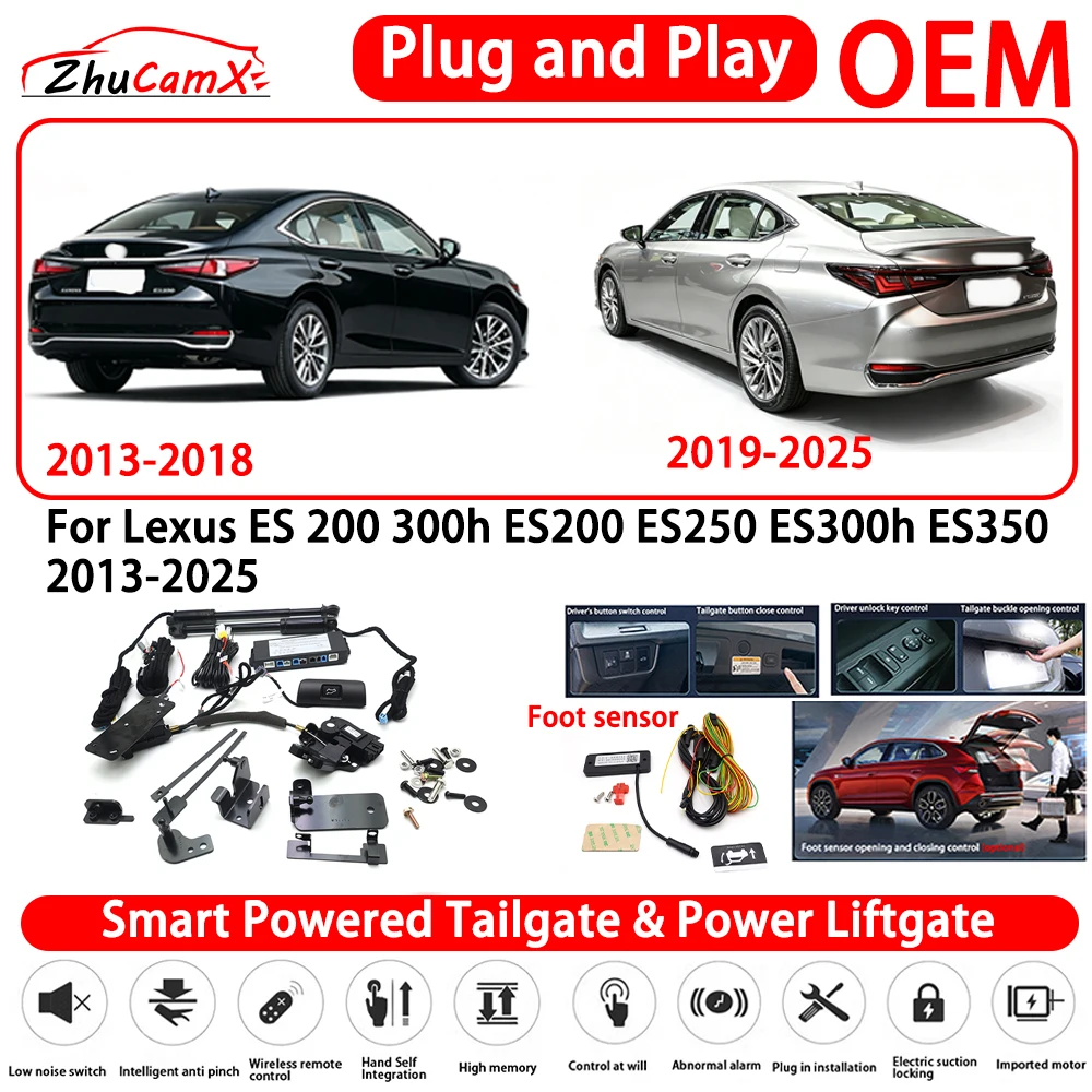 for Lexus ES 200 300h ES200 ES250 ES300h ES350 2013-2025 OEM Smart Powered Tailgate Power Liftgate Automatic Rear Trunk Tailgate