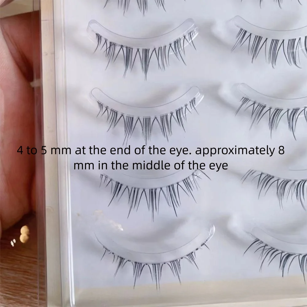 5 pares novo haste transparente cílios postiços macios naturais cílios grossos mangá extensão de cílios maquiagem dos olhos