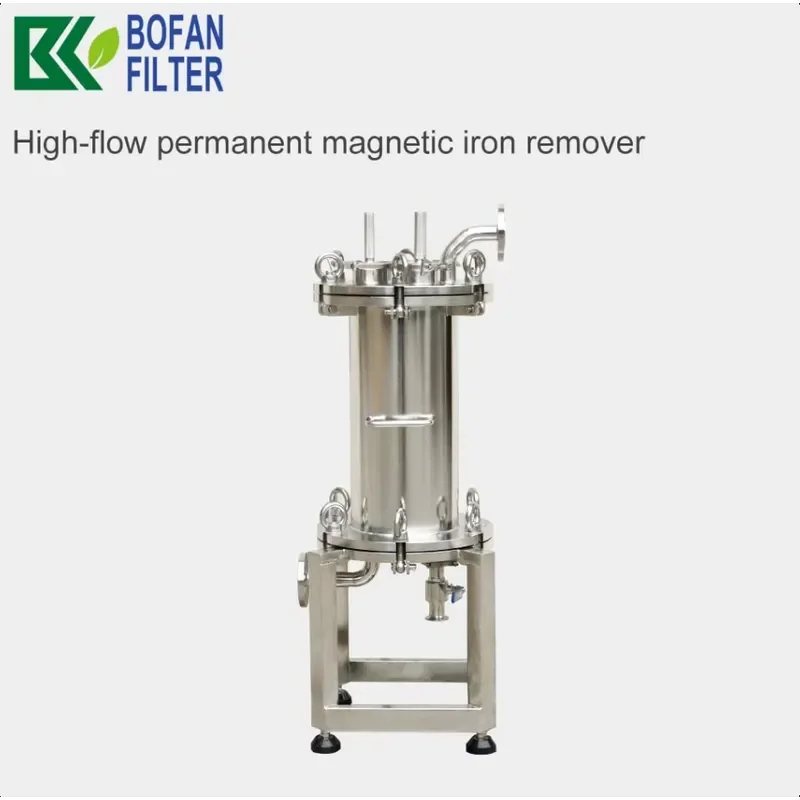 AP01 New Stainless Steel Liquid Magnetic Trap Separator with 12000GS Force for High-Viscosity Fluid Iron 5000L/H