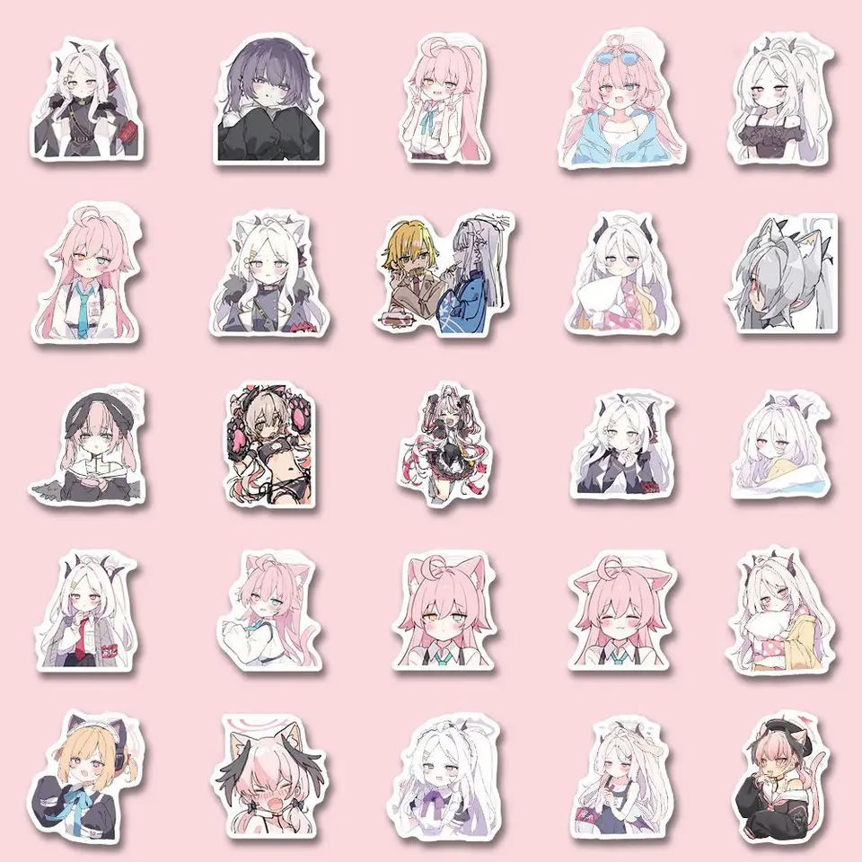 110PCS Anime Blue Archive Sorasaki Hina Girl Stickers For Laptop