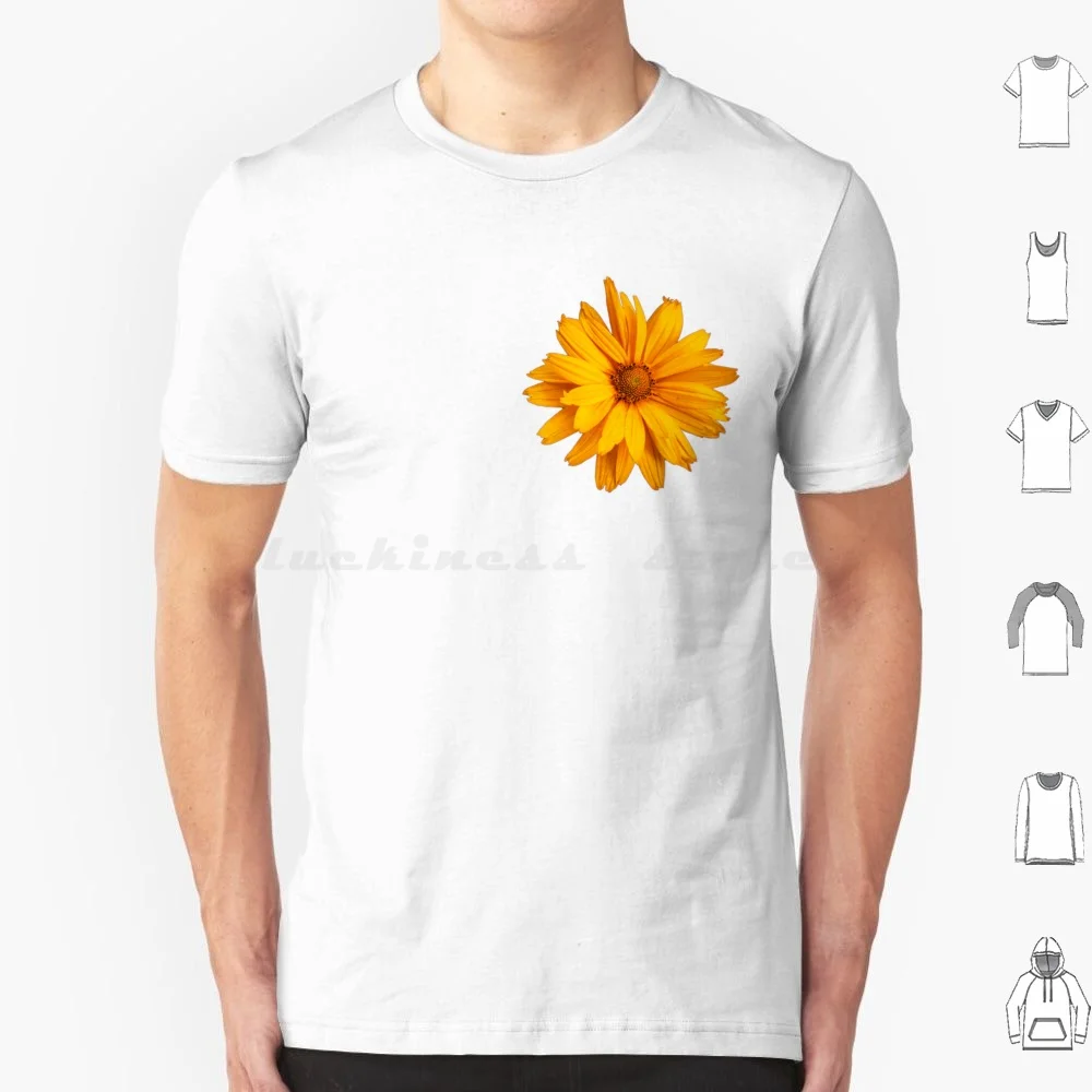 Daisy T Shirt Big Size 100% Cotton Daisy Flower Flowers Yellow Spring Nature Organic Realistic Real Flower Blossom Blooming