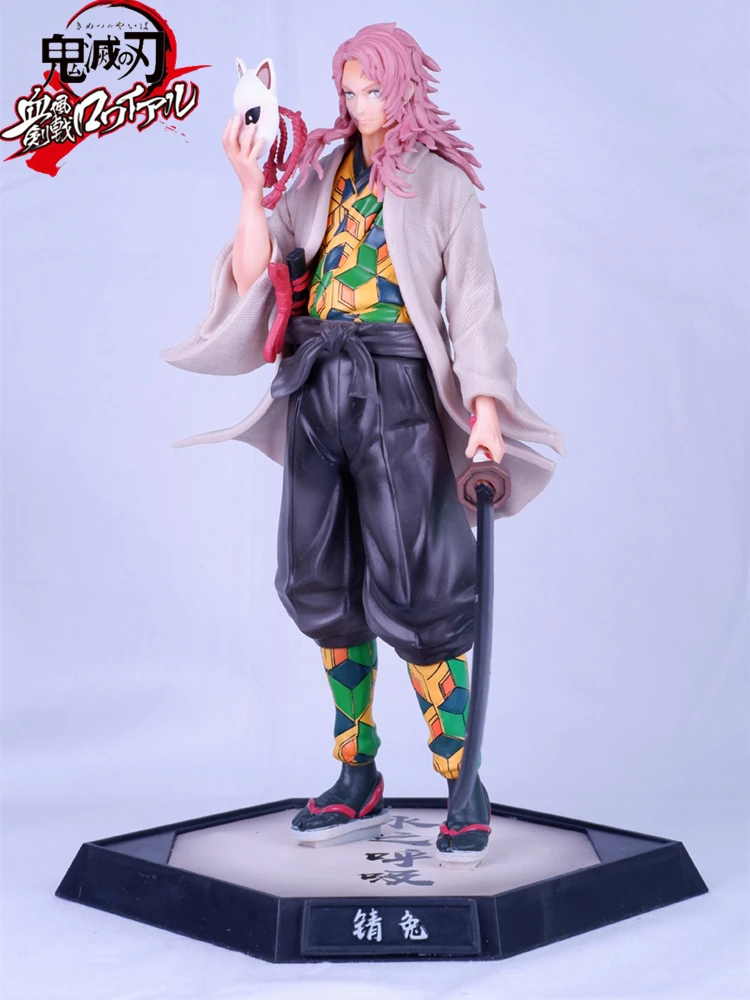 

27cm Demon Slayer Anime Figure Gk Sabito Standing Posture Boxed Kimetsu No Yaiba Pvc Action Figurine Collectible Model Doll Toy