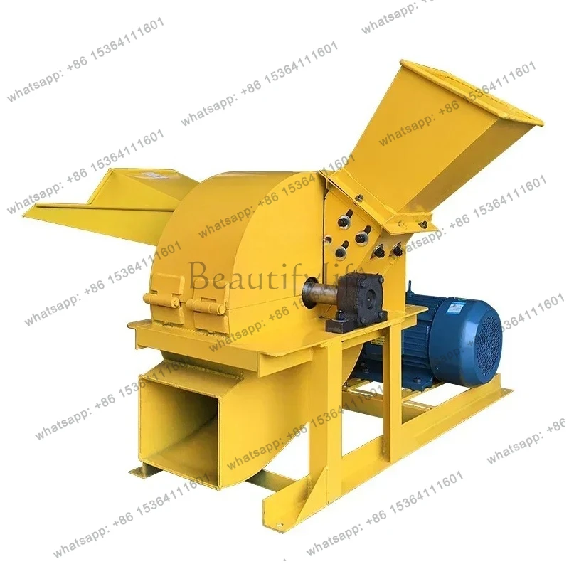 Large scraps, branches crusher, sawdust crusher, mobile bamboo and wood crusher