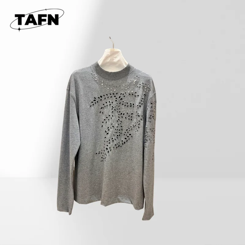 Ladies Chiffon Blouse Long Sleeve V-Neck Workwear Shirt Women's Solid Color Cotton Shirt Loose Fit Blouse Style Blouse AH1601