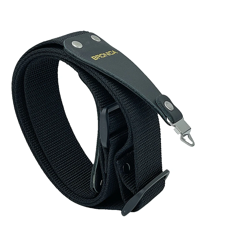 Nouvelle bandoulière réglable en cuir et nylon pour appareil photo Zenza Bronica S2 EC-TL 645 ETR avec ruban antidérapant