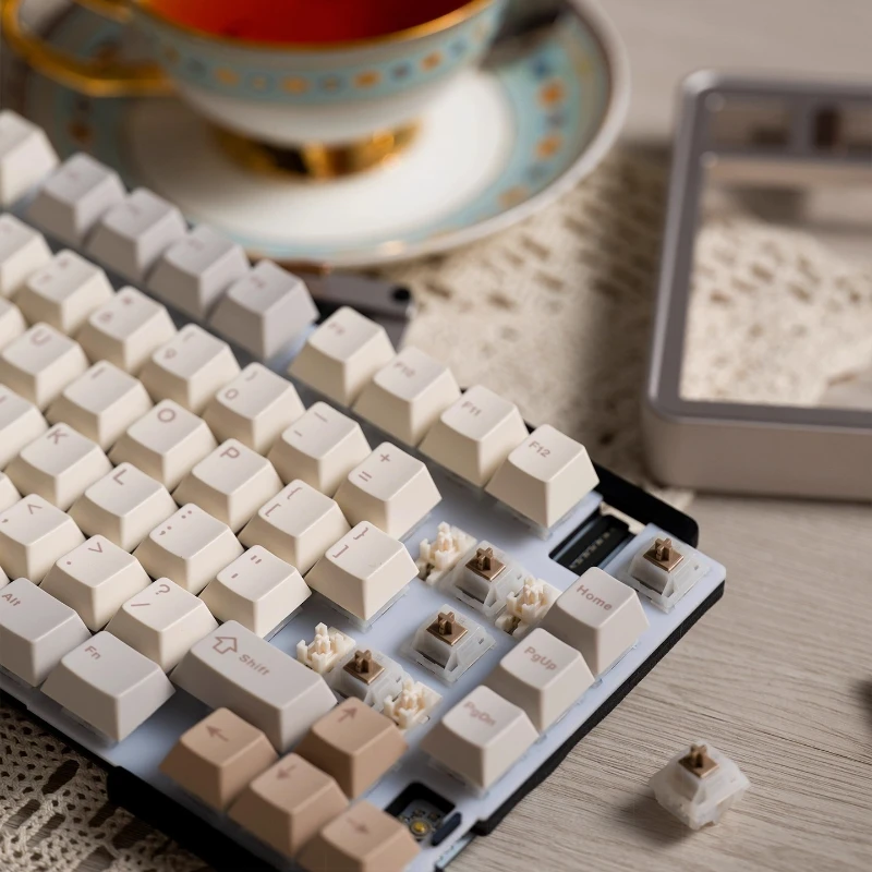 TickType EVO75 Wireless Mechanical Keyboard Kit Tri-mode Bluetooth 80 Keys Aluminum RGB Custom HiFi Hot-swap Gaming Keyboard