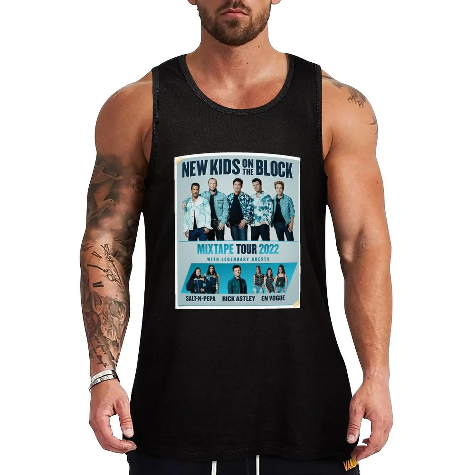 POSTER NKOTB MIXTAPE TOUR 2022 Tank Top gym for men sleeveless vests t shirt gym