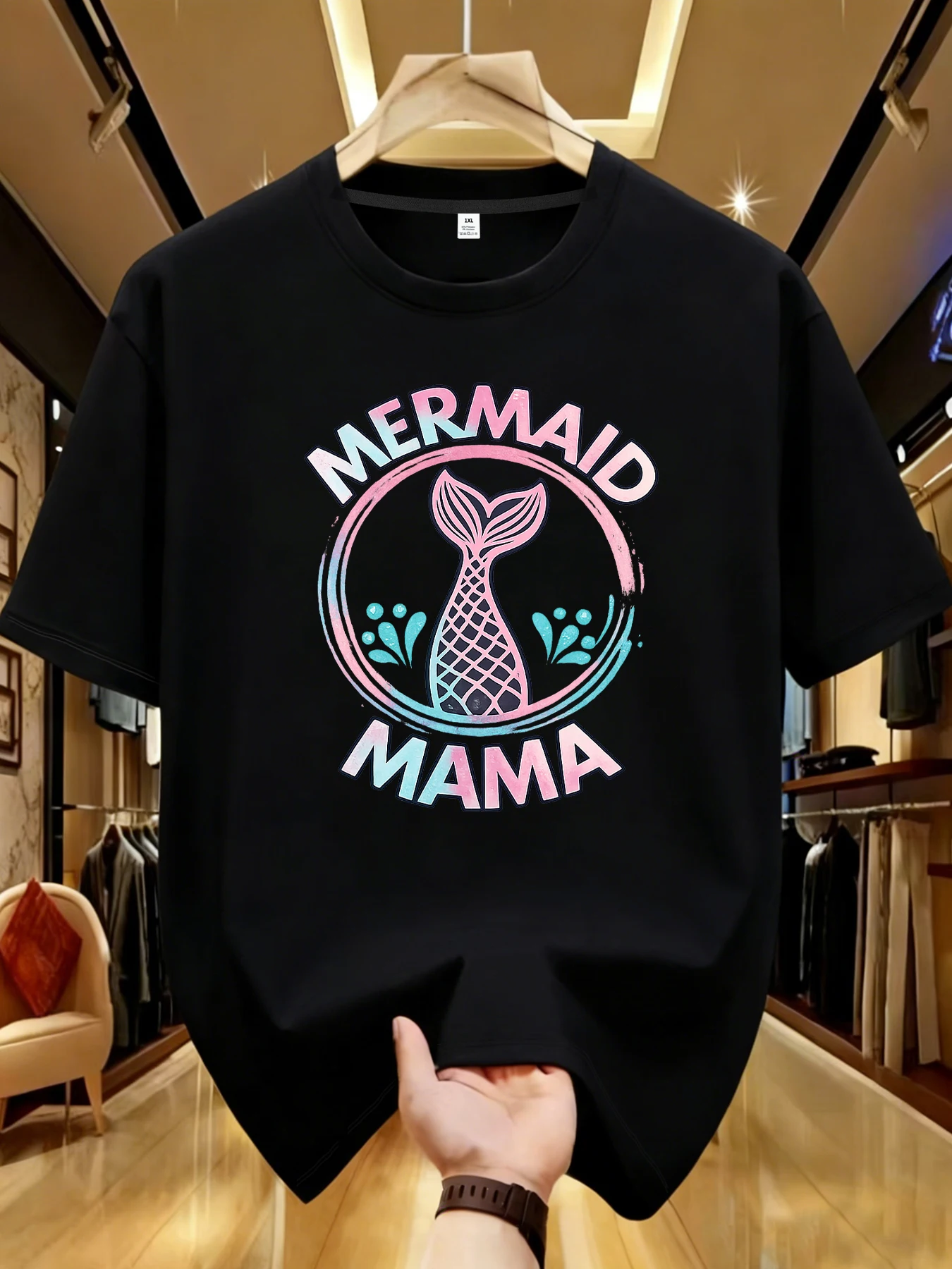 

【WDS01145】Creative printing plus size women's T-shirt summer casual street fashion women's Joker short sleeve T-shirt