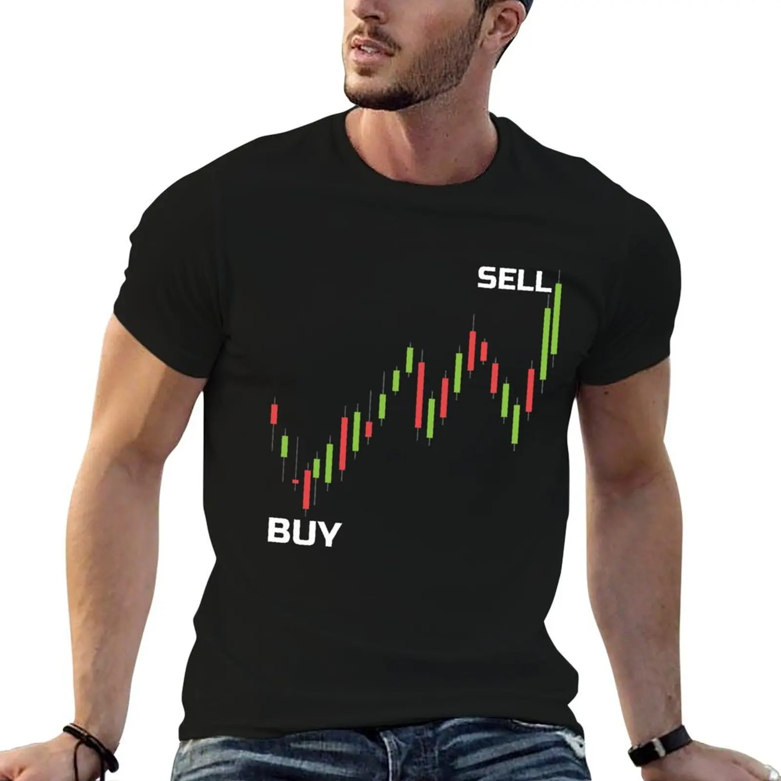 

Buysell - Gift for Traders Stock Market Trading Buy Sell T-Shirt t shirts for man graphic funny man t shirt cotton T-Shirt