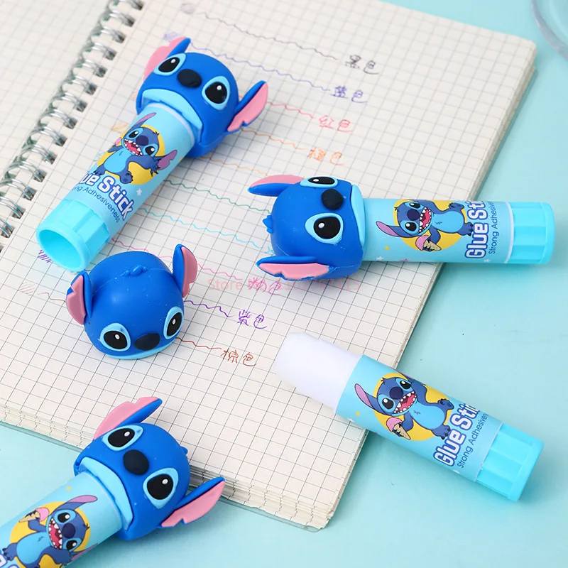 4/16pcs Disney PVA solid glue stick cute Lilo and Stitch student DIY handmade solid glue cartoon stationery gift