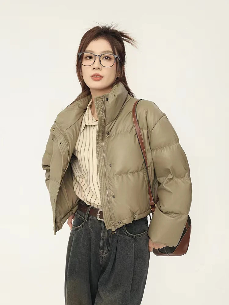 Рисунок 2 - Женская короткая парка из ПУ кожи