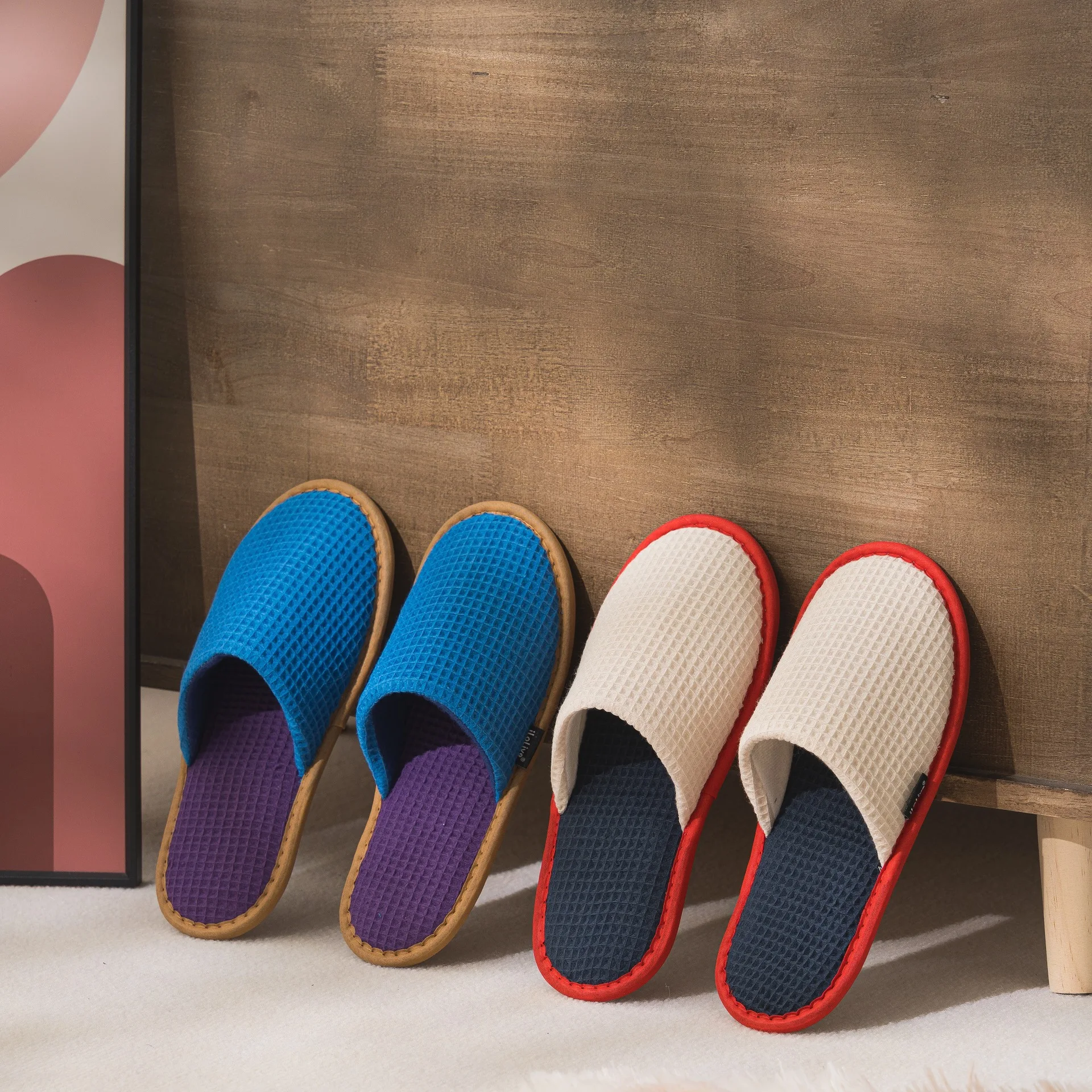 

Одноразовые тапочки для отелей, дизайнерские, для гостиничного бизнеса, в индивидуальной упаковке