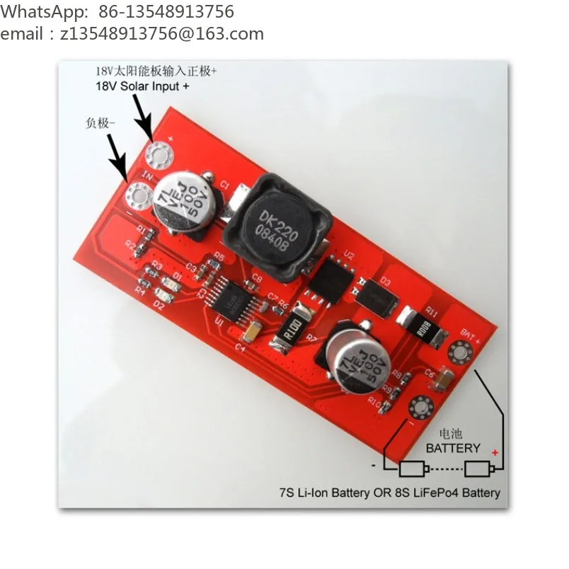 6 strings 7 strings lithium battery 8 strings lithium iron phosphate 18V boost MPPT solar charger controller CN3306