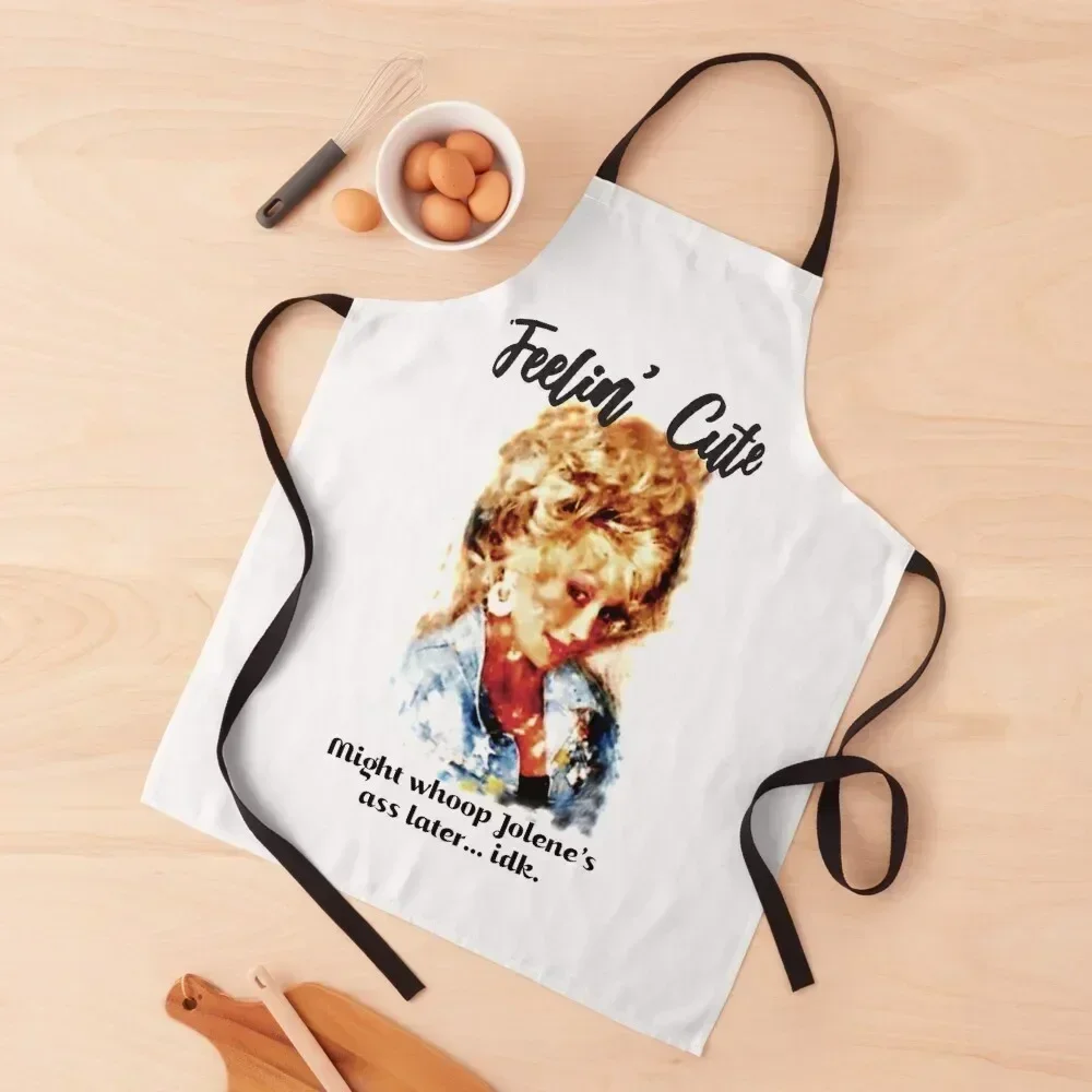 

Feeling cute Dolly legend parton art gift for fans Apron Household Items Kitchen For Kitchen kitchen woman Apron