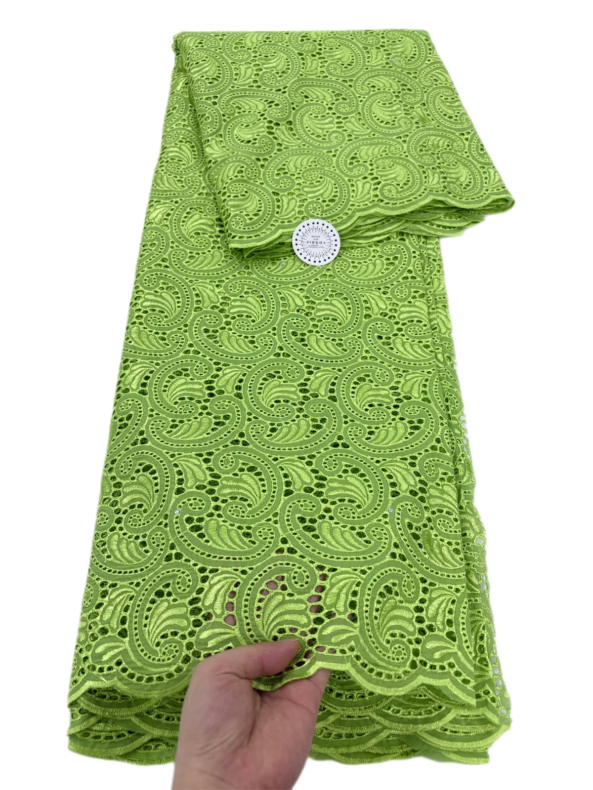 

Swiss Voile Lace In Switzerland Stone Africa Dry Lace Fabric 2025 High Quality Nigerian 100% Cotton Lace Fabric For Bridal Party