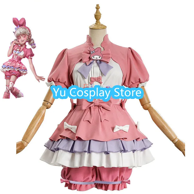 

Game Identity V Cheerleader Cosplay Costume Women Pink Dress Fancy Party Suit Halloween Carnival Uniforms Anime Clothing