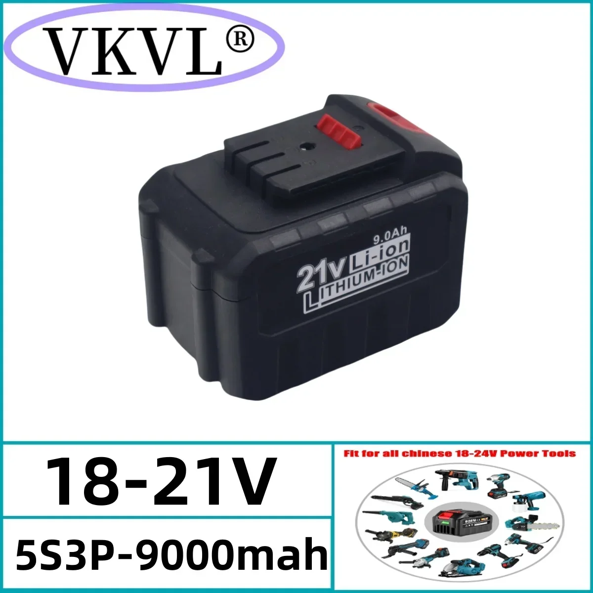 Air fast transportation New 21V wireless key battery pack 3000mah 6000mah 9000mah screwdriver kit fast charging lithium battery