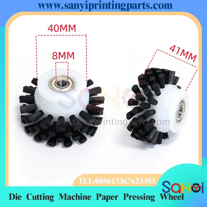 Die Cutting Machine Paper Pressure Brush Wheel Paper Pressure Adhesive Wheel