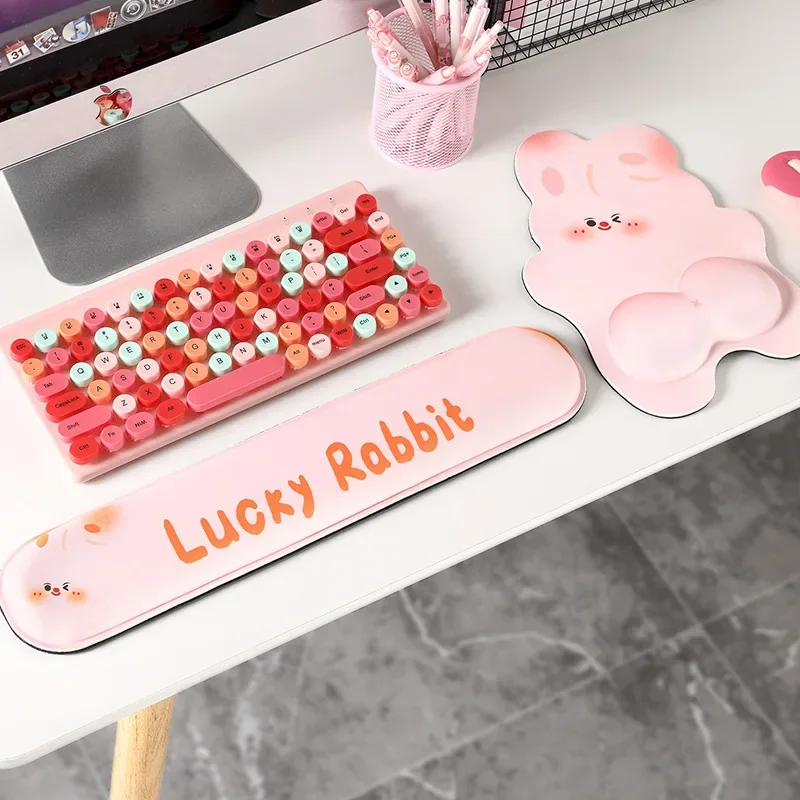 

Rabbit Wrist Guard Mouse Pad Silica Gel Cute Office Guard Ergonomic Wrist Rest Mousepad Non-slip Gaming Accessories For Laptop