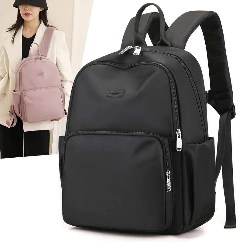 Oxford Cloth For Women 2024 New Fashionable And Versatile Computer Large Capacity Leisure Business Travel Backpack