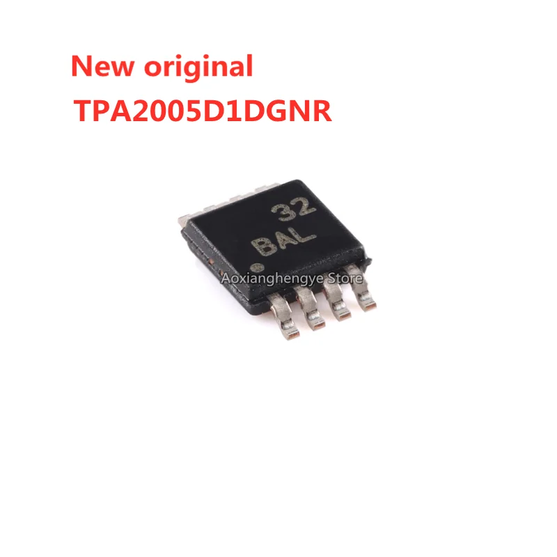 5pcs TPA2005D1DGNR TPA2005D1 BAL HVSSOP-8 Mono Class D audio amplifier chip New original