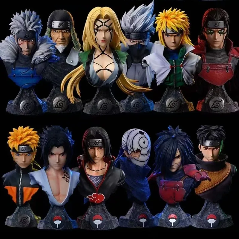 

10-14 cm Naruto anime character Madara Sasuke Kakashi Minato doll model GK PVC toy gift statue collection decorative ornaments